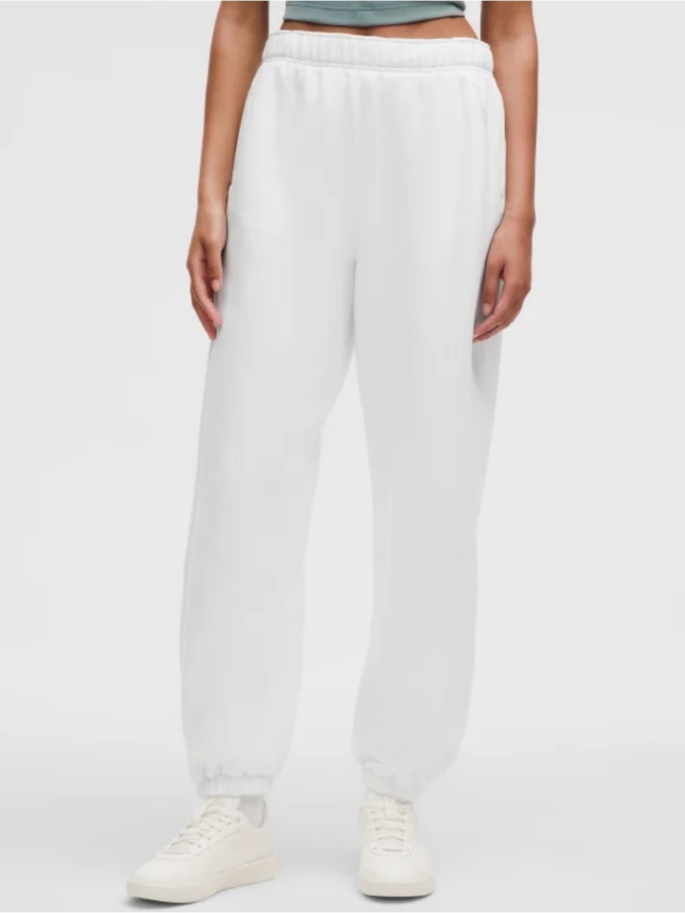 lululemon scuba mid rise oversized jogger -regular, white